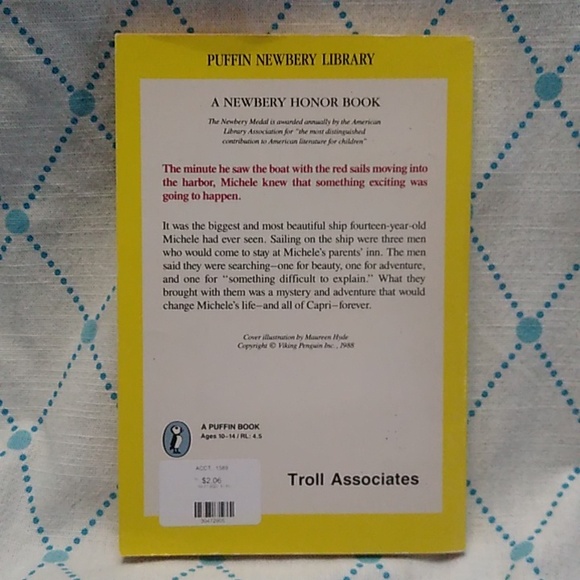 Red Sails Capri Ann Weil Sonlight Homeschool Read Aloud Junior Fiction Chapter - Picture 2 of 6